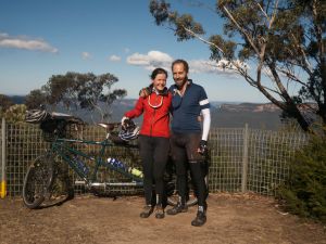 Taking the tandem for a last spin in the Blue Mountains near Sydney