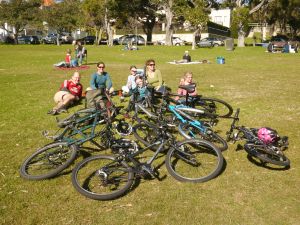 Picnic with the Packmans - and a small sample of their bicycle collection!